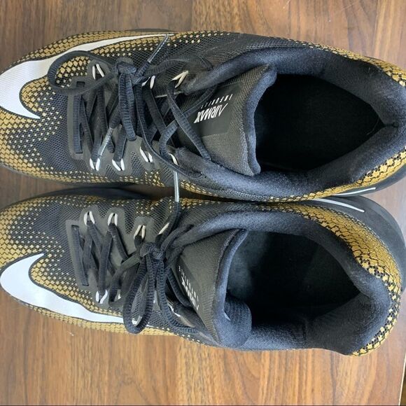 AIR MAX Infuriate Low Black White Metallic Gold - Picture 9 of 10